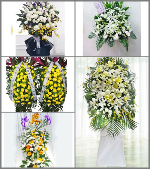山东日照莒县陵阳镇白事花篮预定