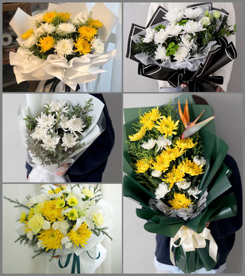 山东日照莒县陵阳镇白事花束代送